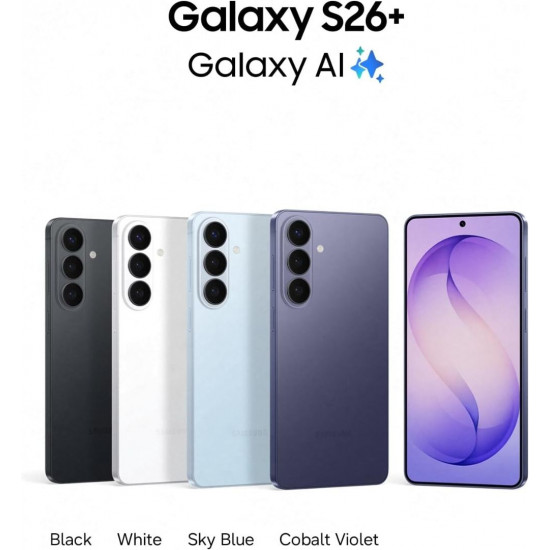 Samsung Galaxy S26+ 5G Smartphone (Dual-SIMs, 12 GB+256 GB) - Black