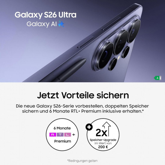 Samsung Galaxy S26 5G Smartphone (Dual-SIMs, 12 GB+256 GB) - Violet