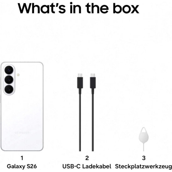 Samsung Galaxy S26 5G Smartphone (Dual-SIMs, 12 GB+256 GB) - Violet