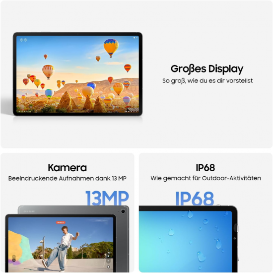Samsung Galaxy Tab S10 FE (WiFi, 8 GB + 128 GB) - Grau