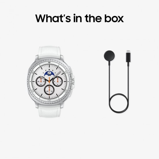 Samsung Galaxy Watch 8 Classic Smart Watch (Bluetooth, 46mm) - White