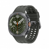 Samsung Galaxy Watch Ultra 2 Smart Watch (LTE, 47mm) - Titanium Sliver mit Olive Marine Band