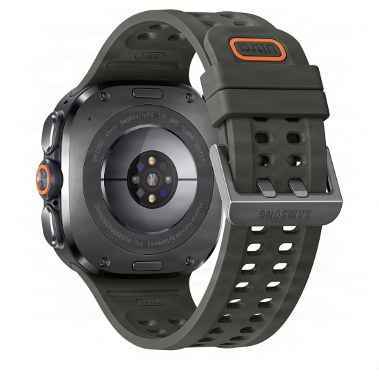 Samsung Galaxy Watch Ultra 2 Smart Watch (LTE, 47mm) - Titanium Sliver mit Olive Marine Band