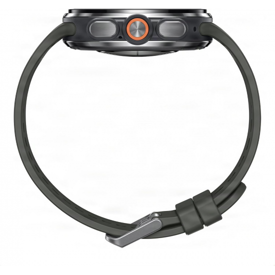 Samsung Galaxy Watch Ultra 2 Smart Watch (LTE, 47mm) - Titanium Sliver mit Olive Marine Band