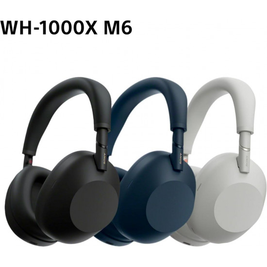 Sony WH-1000XM6 Noise Cancelling Over-Ear Wireless Kopfhörer - Midnight Blue