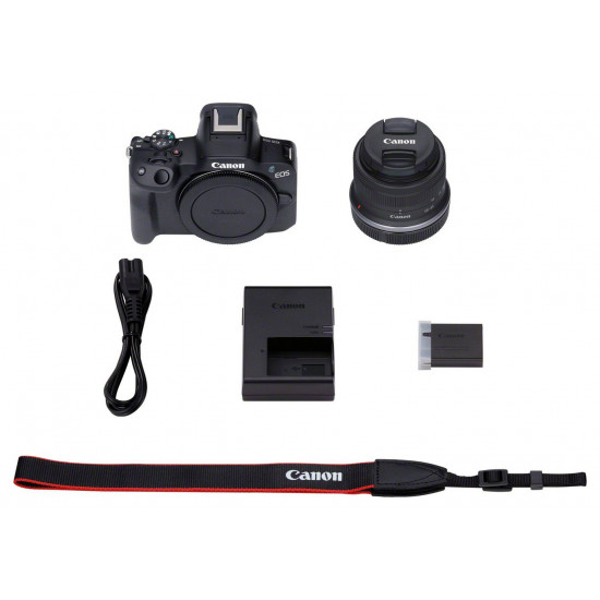 Canon EOS R50 Systemkamera + RF-S 18-45mm is STM Objektiv