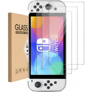 3er-Pack – Panzerglas Schutzfolie für Nintendo Switch OLED