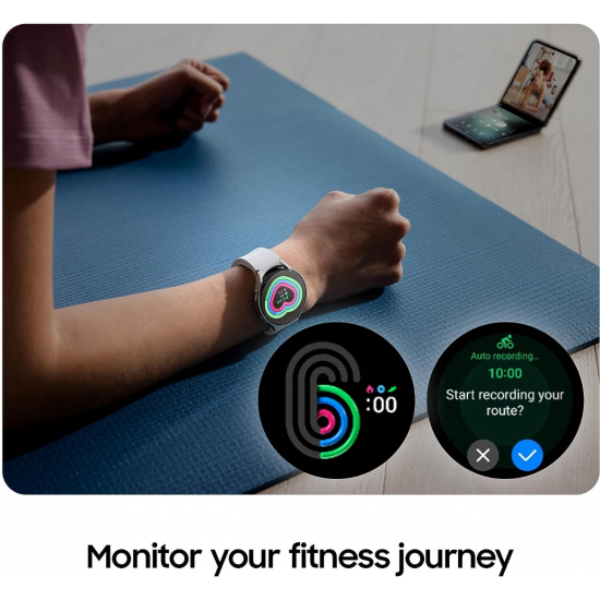 Samsung Galaxy Watch 6 Smartwatch (Bluetooth, 44 mm) - Graphit (Generalüberholt)