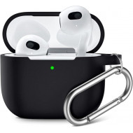 Silikonhülle für Apple AirPods - Schwarz