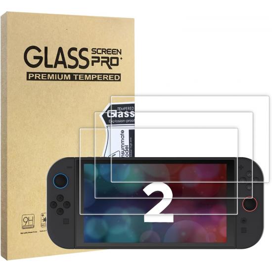 3er-Pack – Displayschutz aus gehärtetem Glas für Nintendo Switch 2