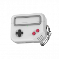 Silikon-Case im Spielkonsolen-Design für Apple AirPods Pro der 3. Generation - Hellgrau