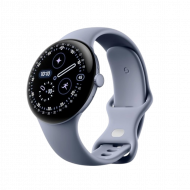 Google Pixel Watch 4 Wi-Fi (45mm) - Aluminiumgehäuse in Satin Moonstone – Sportarmband in Moonstone