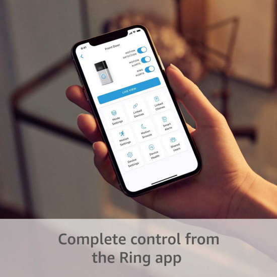All-new Ring Video Doorbell (2020) - 080p HD Video - Schwarz